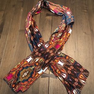 Boho Chic Jewel Toned Paisley Scarf, Lane Bryant